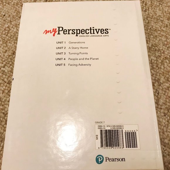 MyPerspectives Grade 7 English Language Arts Pearson Textbook Savvas reading - Picture 3 of 5